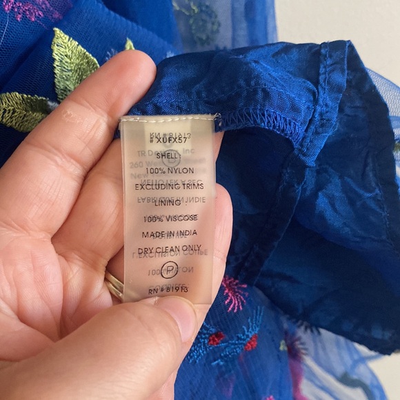 Tracy Reese X Anthro • embroidered Topaz dress - Picture 6 of 6